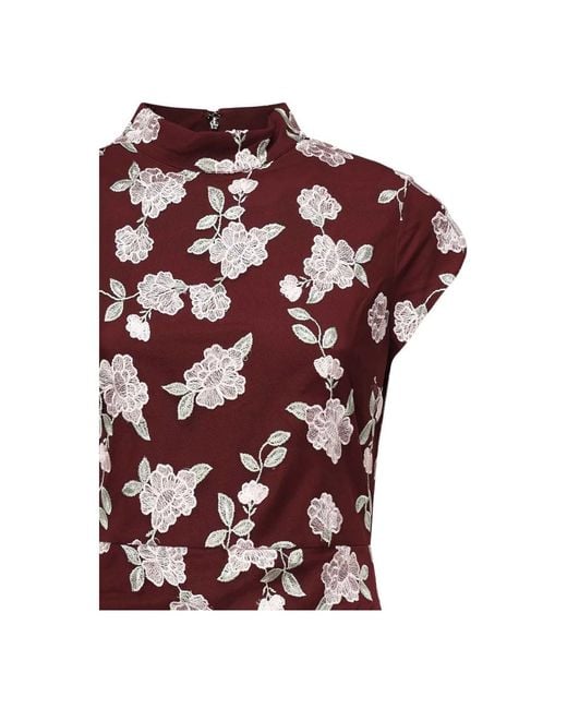 Midi Dresses ROTATE BIRGER CHRISTENSEN de color Red