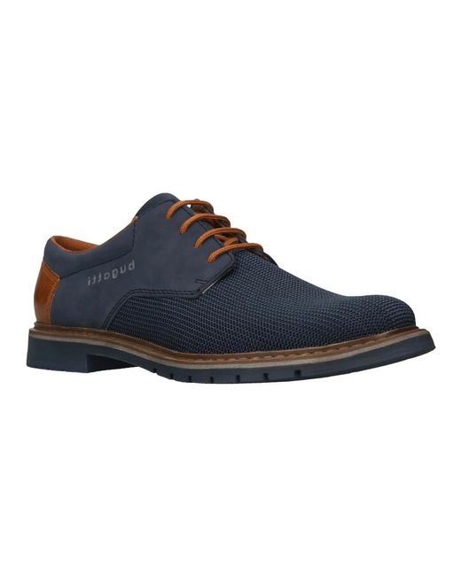 Bugatti Blue Laced Shoes for men