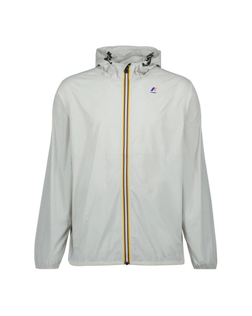 K-Way Gray Rain Jackets for men