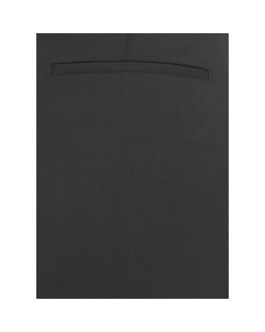 BRIGLIA Black Straight Trousers