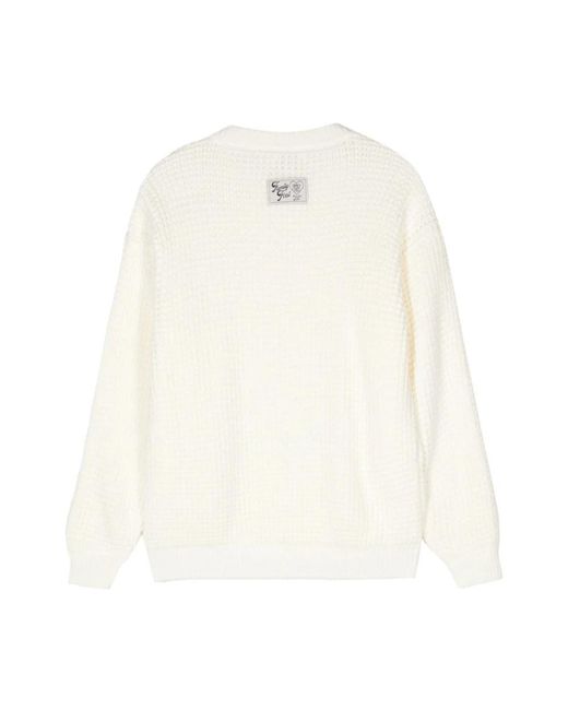 FAMILY FIRST White Round-Neck Knitwear for men