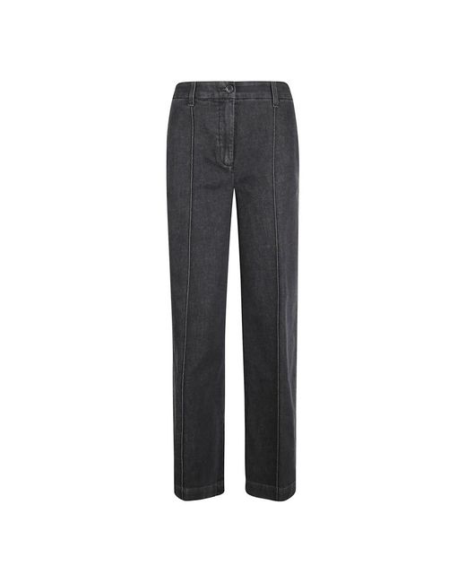 Eleventy Gray Wide Trousers
