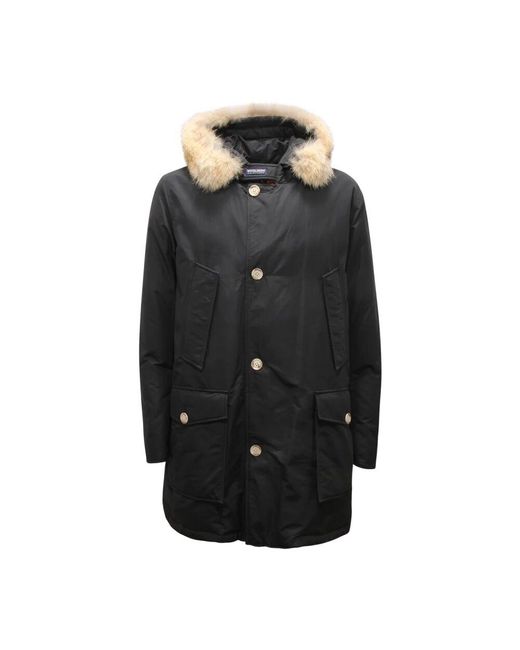 Woolrich Black Parkas for men