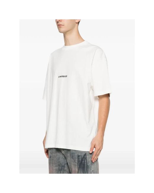 A PAPER KID White T-Shirts for men