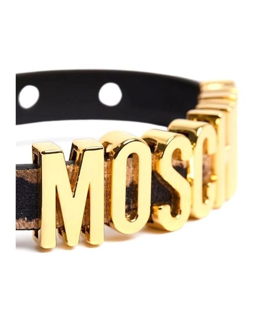 Moschino Metallic Belts