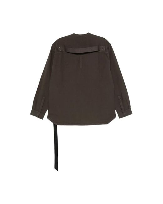 Rick Owens Overhemd Met Knoopsluiting in het Brown voor heren