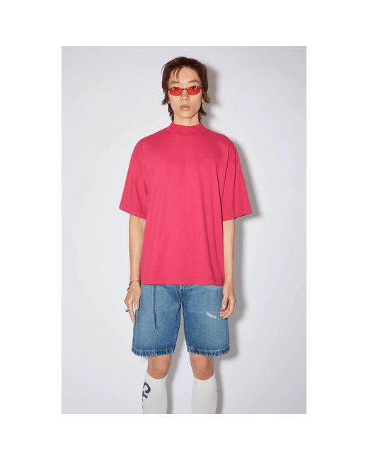Acne Pink T-Shirts for men