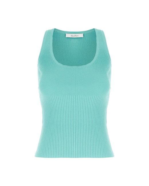 Max Mara Green Sleeveless Tops