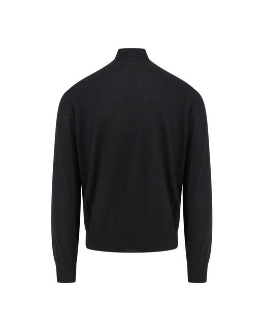 Brunello Cucinelli Black Cashmere Knitwear for men