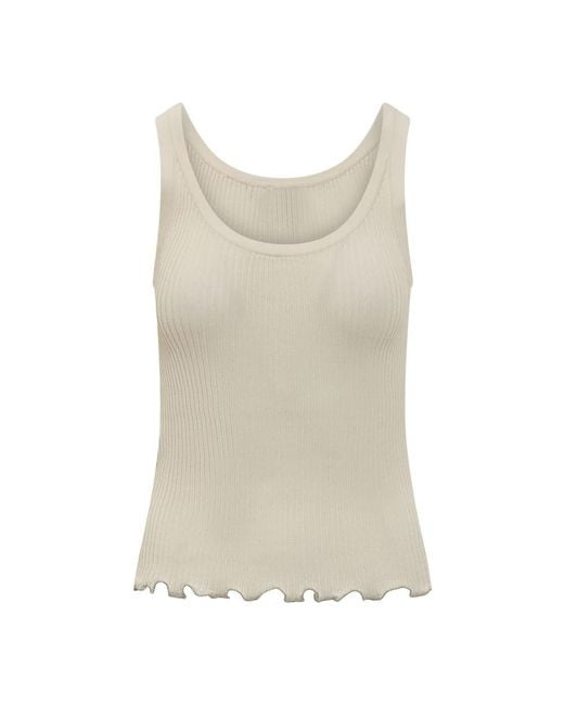Pinko Natural Sleeveless Tops