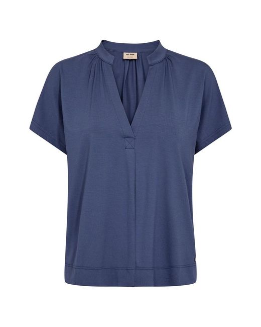 Mos Mosh Overhemden ,Blauw ,Blouses in het Blue