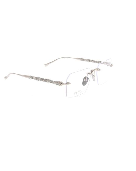 Gucci White Glasses