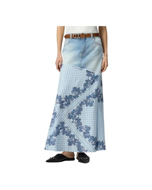 Pinko Blue Maxi Skirts