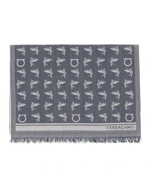 Ferragamo Metallic Winter Scarves for men
