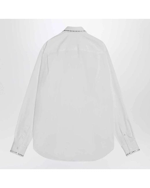 McQueen White Casual Shirts for men