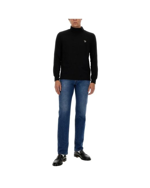 Paul Smith Black Long Sleeve T-Shirts for men