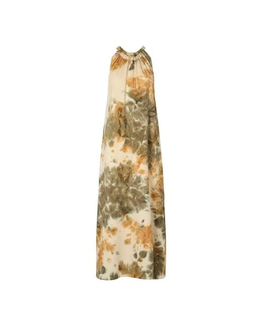 Rabens Saloner Metallic Maxi Dresses