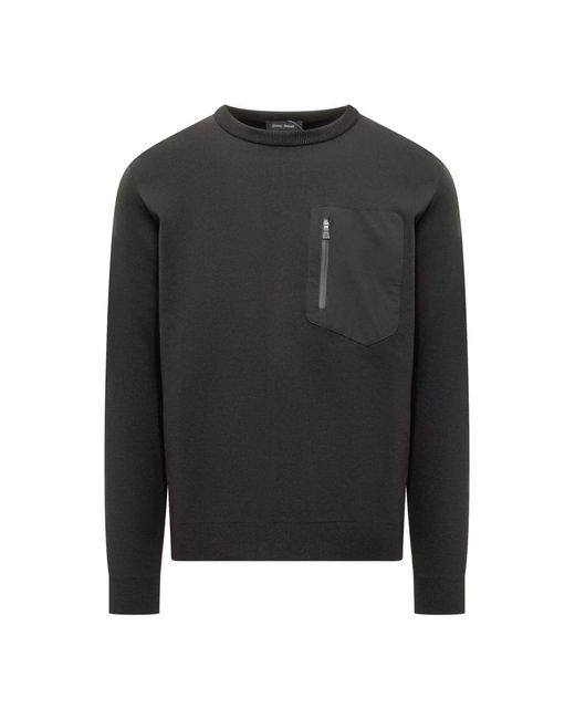 Herno Zip Pocket Sweatshirt in het Black voor heren