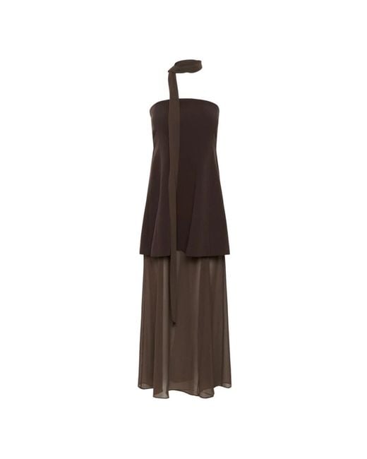 Gestuz Brown Maxi Dresses