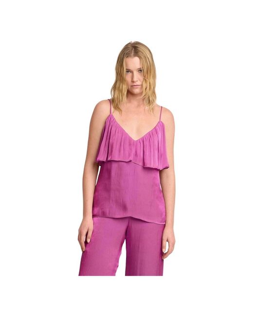 Kocca Purple Sleeveless Tops