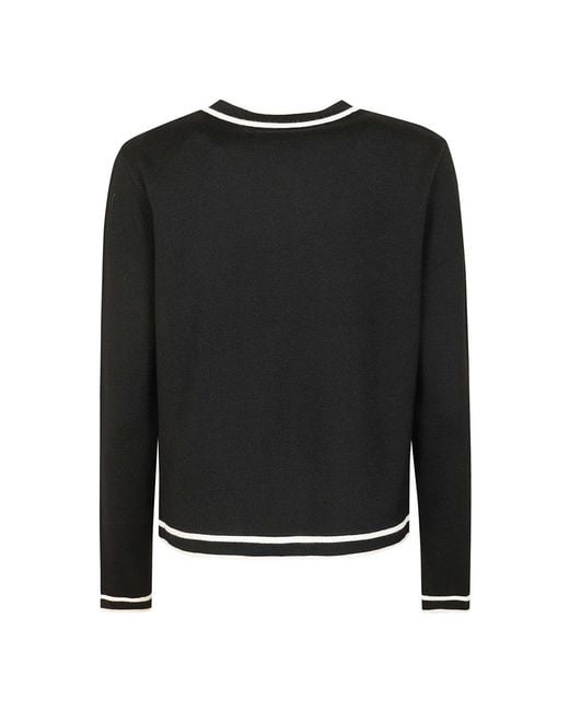 Tory Burch Truien & Vesten ,Zwart ,Wol Cream Lana Cardigan in het Black