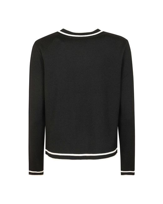 Tory Burch Truien & Vesten ,Zwart ,Wol Cream Lana Cardigan in het Black
