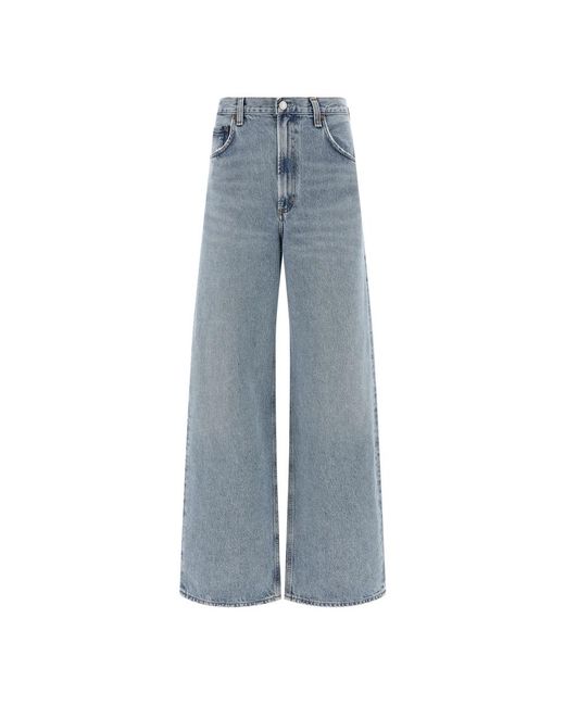 Agolde Blue Wide Jeans