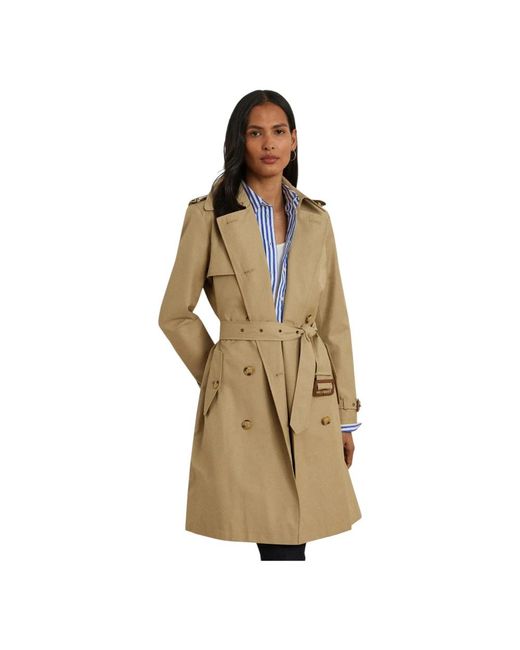 Ralph Lauren Natural Db Blt Rn38 Lined Coat