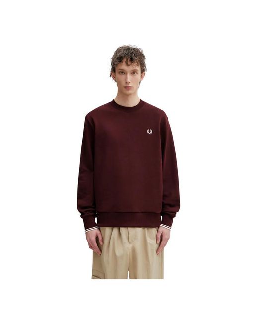 Fred Perry Sweatshirts in het Red voor heren