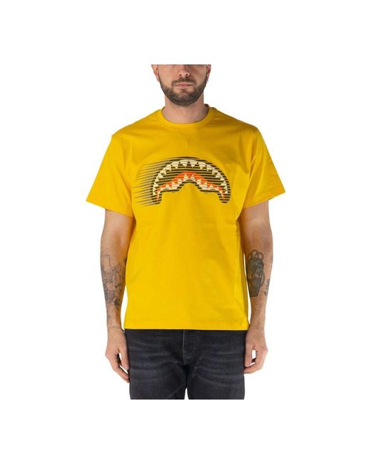 Sprayground Yellow T-Shirts for men