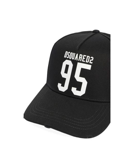 Caps di DSquared² in Black da Uomo