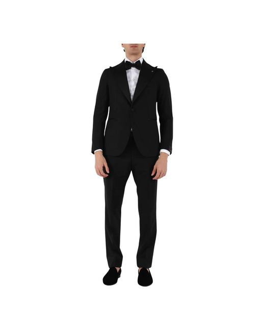 Tagliatore Single Breasted Suits in het Black voor heren