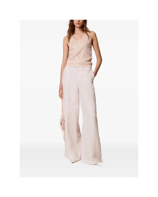 Twinset Natural Sleeveless Tops