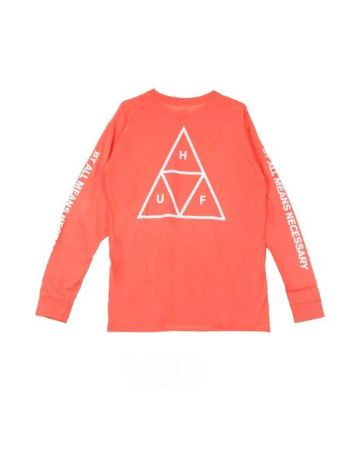 Huf Pink Long Sleeve T-Shirts for men