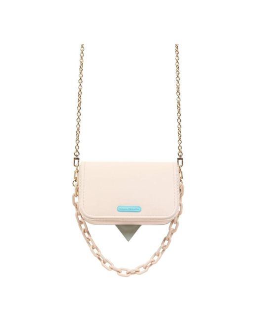 Chiara Ferragni Shoulder Bags in het Natural