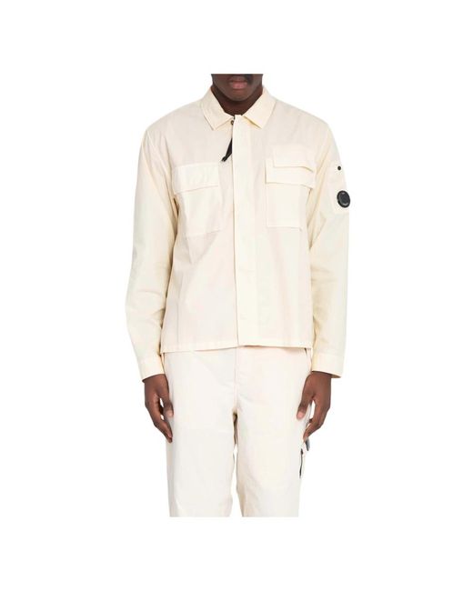 Light Jackets di C P Company in Natural da Uomo