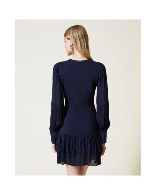 Twinset Blue Short Dresses