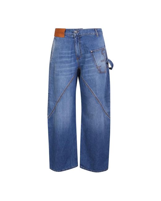 J.W. Anderson Blue Wide Jeans for men