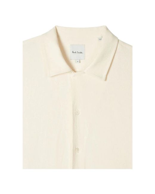 Paul Smith Natural Short Sleeve Shirts for men