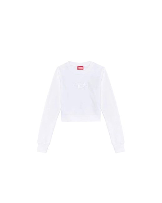 DIESEL White Sweatshirts