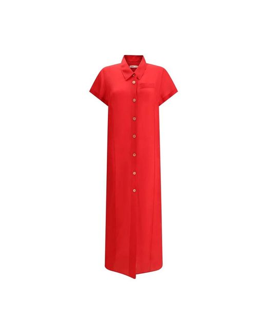 Shirt Dresses Khaite de color Red