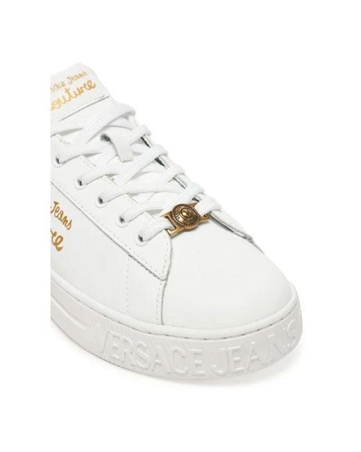 Versace Jeans Couture White Weiße Court Sneakers 88 Skl Design
