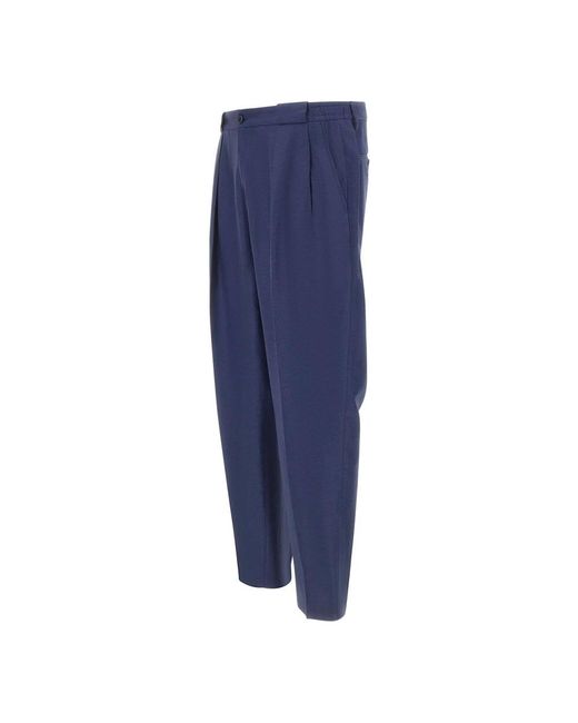 BRIGLIA Blue Suit Trousers for men