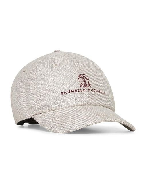 Caps Brunello Cucinelli de hombre de color White