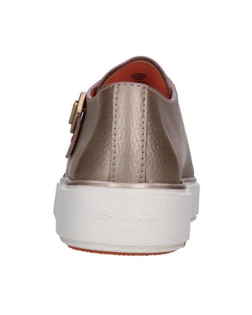 Santoni Brown Sneakers