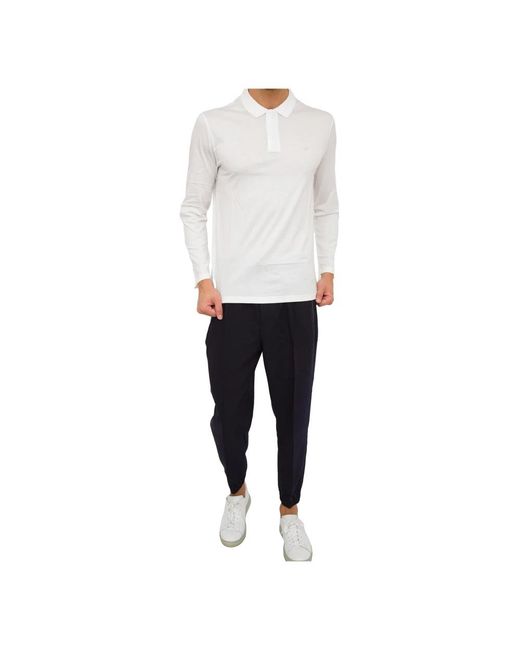 Emporio Armani Gray Polo Shirts for men