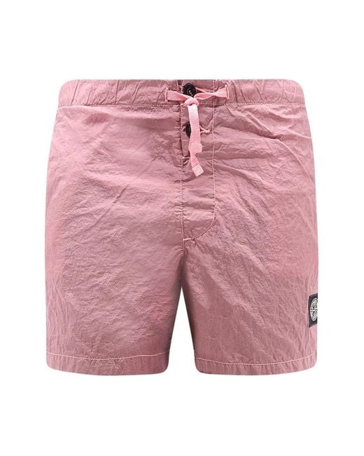 Stone Island Pink Beachwear for men