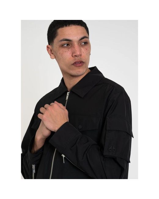 Moose Knuckles Polyester Overshirt in Black für Herren