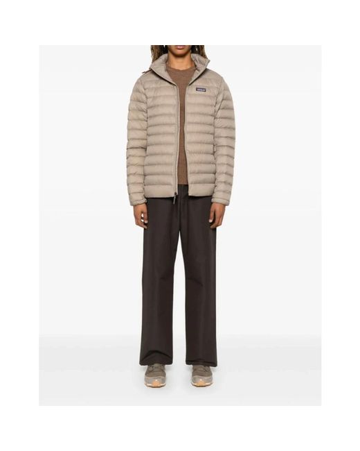 Patagonia Jassen ,Grijs ,Polyester Grijze Donsjas in het Natural voor heren