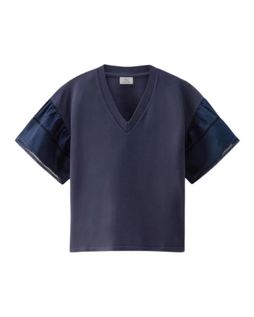 Tops > t-shirts Woolrich en coloris Blue
